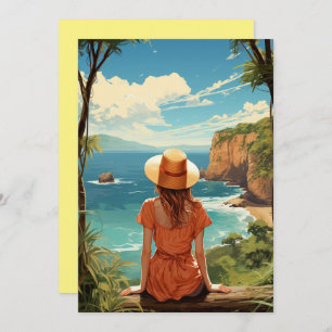 Cartes Pour Fêtes Annuelles Aloha Breeze, salutations de l'île tropicale