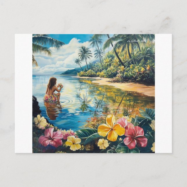 Cartes Pour Fêtes Annuelles Aloha Hawaiian (Devant)