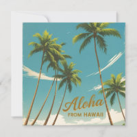 Aloha Voyage Hawaïen De Style vintage De Hawaii