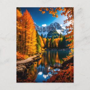 Cartes Pour Fêtes Annuelles Alors que les feuilles commencent à changer de cou