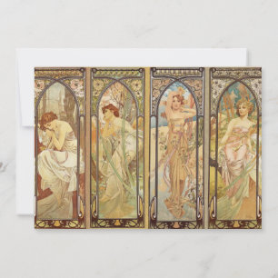 Cartes Pour Fêtes Annuelles Alphonse Mucha - Art Nouveau Master