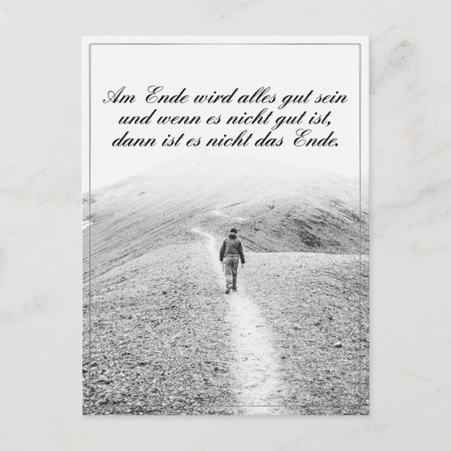Cartes Pour Fêtes Annuelles Am Ende avec alles gut sein (Devant)