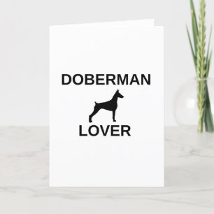 Cartes Pour Fêtes Annuelles amant doberman