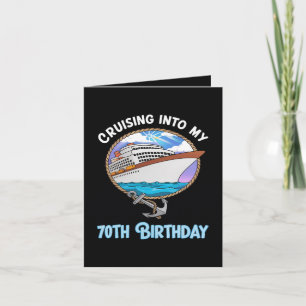 Cartes Pour Fêtes Annuelles Amateur de croisière naviguant vers mes 70 ans