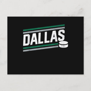 Cartes Pour Fêtes Annuelles Amateur de hockey   Power Play de hockey de Dallas