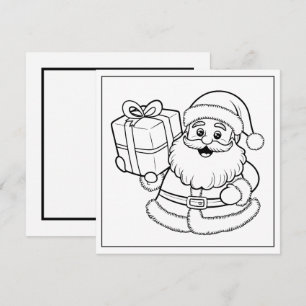Cartes Pour Fêtes Annuelles Amateurs de coloriage festif Noël Père Noël