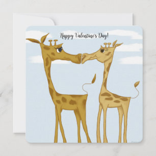 Cartes Pour Fêtes Annuelles Amateurs de girafe adorables