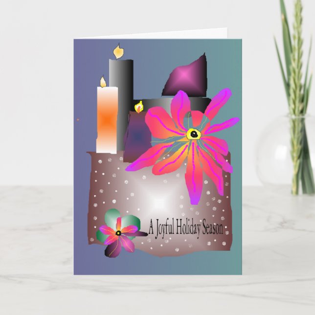 CARTES POUR FÊTES ANNUELLES AMBER SILVERSTAR'S HOLIDAY HAPPY DAY GREETINGS (Devant)