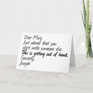 Cartes Pour Fêtes Annuelles Ambiance athée amusante