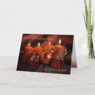 Cartes Pour Fêtes Annuelles Ambiance de Noël rouge