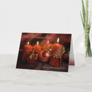 Cartes Pour Fêtes Annuelles Ambiance de Noël rouge