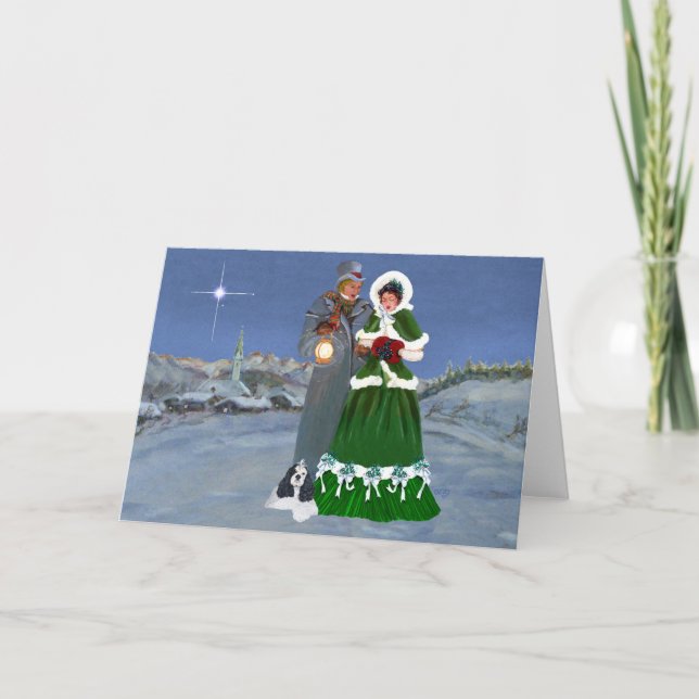 Cartes Pour Fêtes Annuelles American Cocker Spaniel Christmas (Devant)