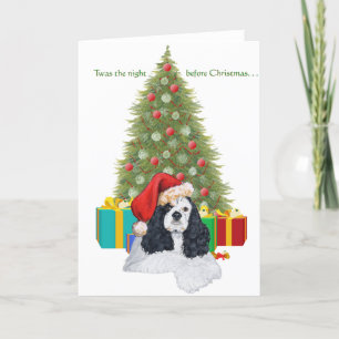 Cartes Pour Fêtes Annuelles American Cocker Spaniel Christmas