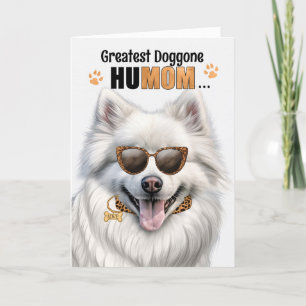Cartes Pour Fêtes Annuelles American Eskimo Dog Best HuMOM Jour des Mères