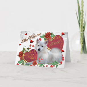 Cartes Pour Fêtes Annuelles American Eskimo Valentine MOM