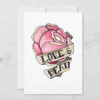 Cartes Pour Fêtes Annuelles Americana rose art