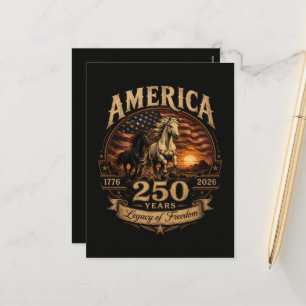 Cartes Pour Fêtes Annuelles Amérique 250 Ans 1776 2026 Centenaire