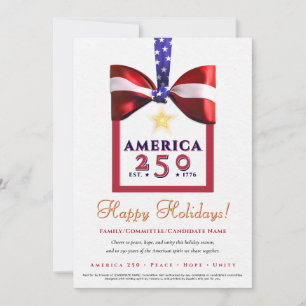 Cartes Pour Fêtes Annuelles Amérique 250 Calendrier de campagne patriotique ro