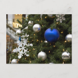 Cartes Pour Fêtes Annuelles Amérique du Nord. Décorations de Noël sur arbre.