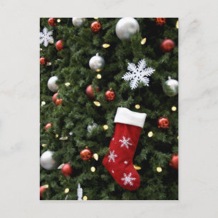 Cartes Pour Fêtes Annuelles Amérique du Nord. Décorations de Noël sur arbre