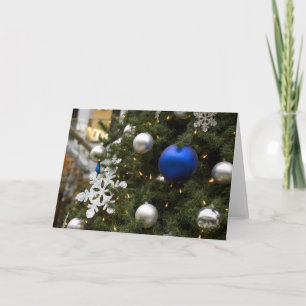Cartes Pour Fêtes Annuelles Amérique du Nord. Décorations de Noël sur arbre
