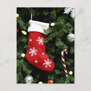 Cartes Pour Fêtes Annuelles Amérique du Nord. Décorations de Noël sur arbre