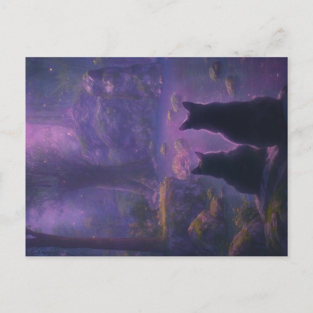 Cartes Pour Fêtes Annuelles Amethyst Forest (Devant)