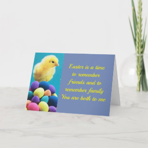 CARTES POUR FÊTES ANNUELLES **AMI & FAMILLE** POULET DE PÂQUES