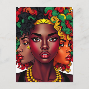Cartes Pour Fêtes Annuelles Amies Sista sœurs sistas magie de fille noire sœur
