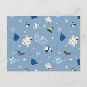 Cartes Pour Fêtes Annuelles Amis des Animaux "Au revoir Buddy" Motif d'Hiver