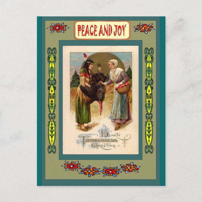 Cartes Pour Fêtes Annuelles Amis des Premières nations (Devant)