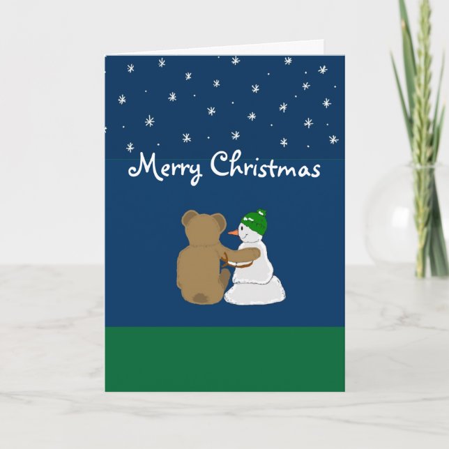 Cartes Pour Fêtes Annuelles Amis d'hiver (Devant)