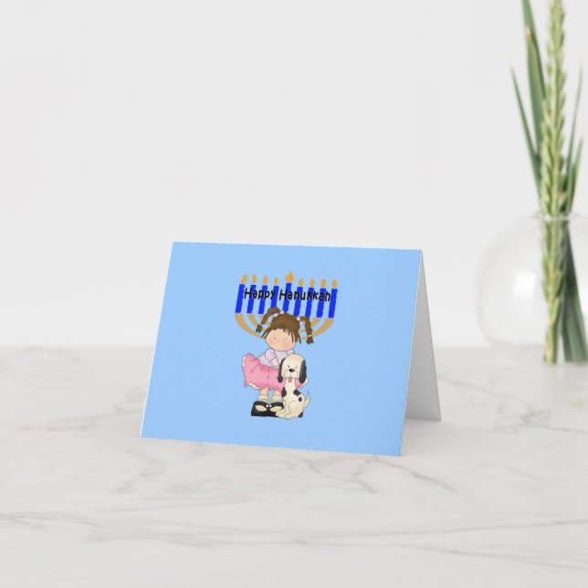 Cartes Pour Fêtes Annuelles Amis heureux de Hanoukka (Devant)