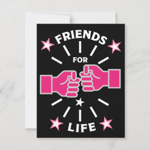 Cartes Pour Fêtes Annuelles Amis pour la vie
