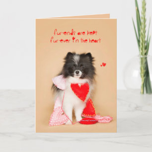 Cartes Pour Fêtes Annuelles Amis pour Pomeranian Chipot Valentine