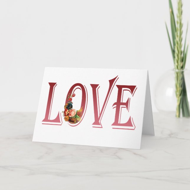 CARTES POUR FÊTES ANNUELLES AMOUR (Devant)