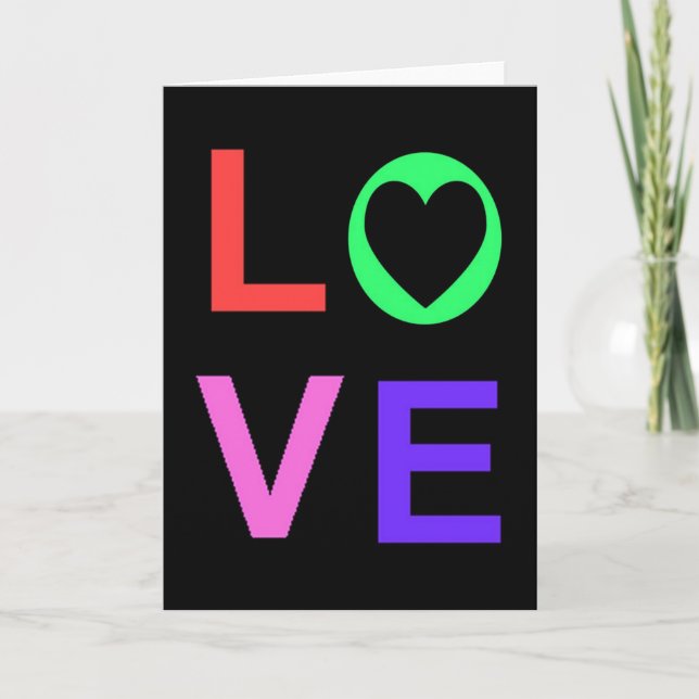 Cartes Pour Fêtes Annuelles Amour (Devant)