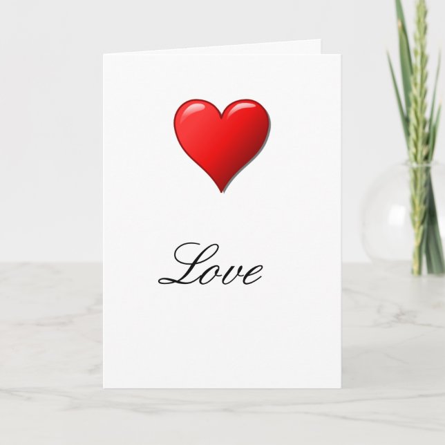 Cartes Pour Fêtes Annuelles Amour (Devant)