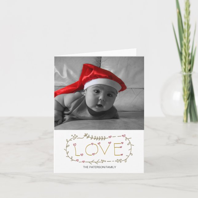 CARTES POUR FÊTES ANNUELLES AMOUR (Devant)