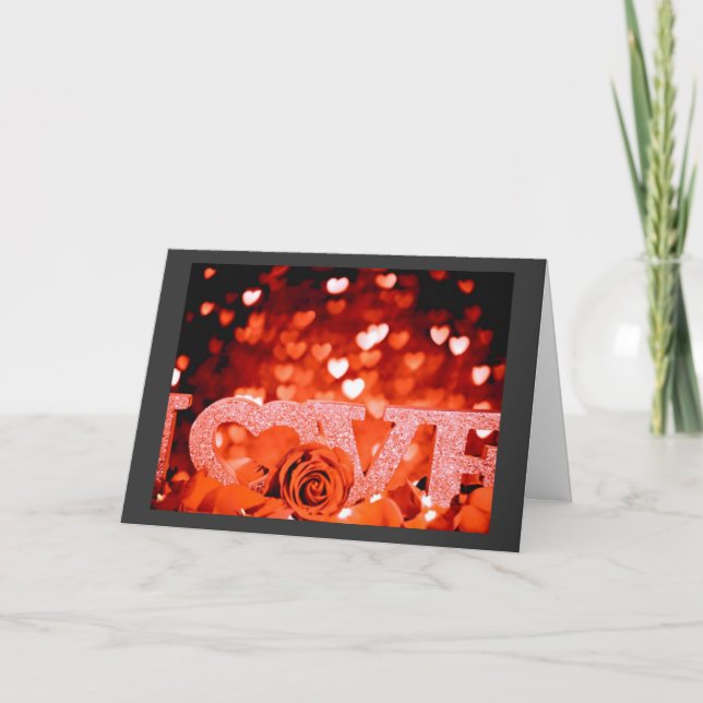 Cartes Pour Fêtes Annuelles Amour (Devant)