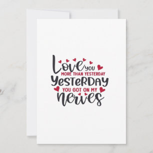 Cartes Pour Fêtes Annuelles Amour à typographie propre