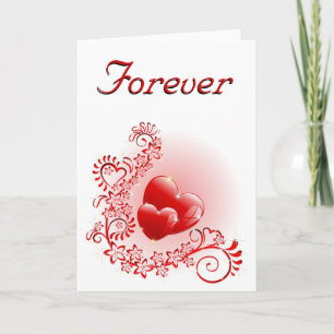Cartes Pour Fêtes Annuelles Amour Coeurs ornementaux