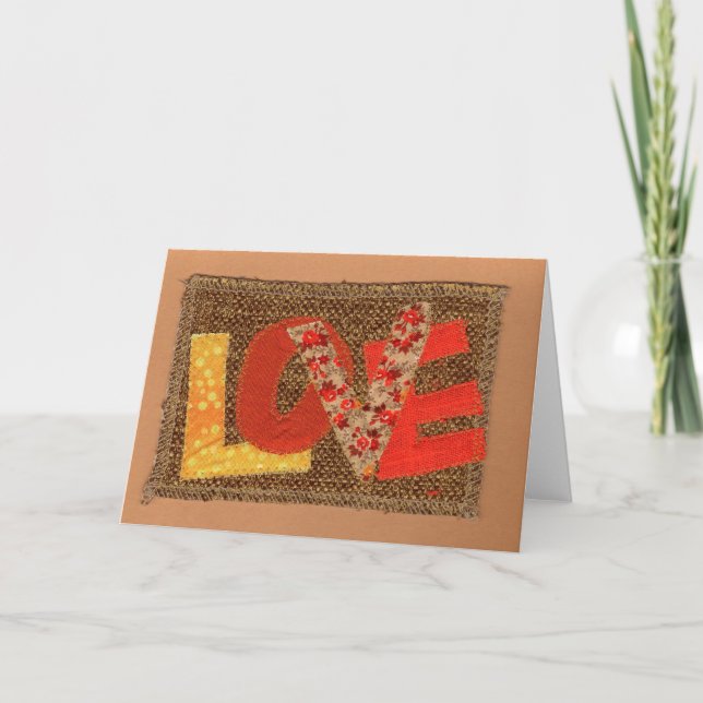 Cartes Pour Fêtes Annuelles Amour couleur automne (Devant)