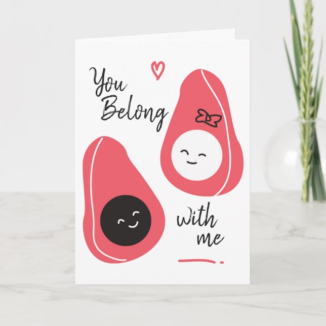 Cartes Pour Fêtes Annuelles Amour d'avocat Saint-Valentin (Devant)