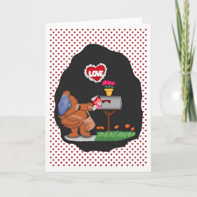 Cartes Pour Fêtes Annuelles Amour de boîte aux lettres aucun texte à (Devant)