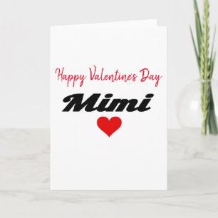 Cartes Pour Fêtes Annuelles Amour de coeur de la grand-maman Mimi de heureuse