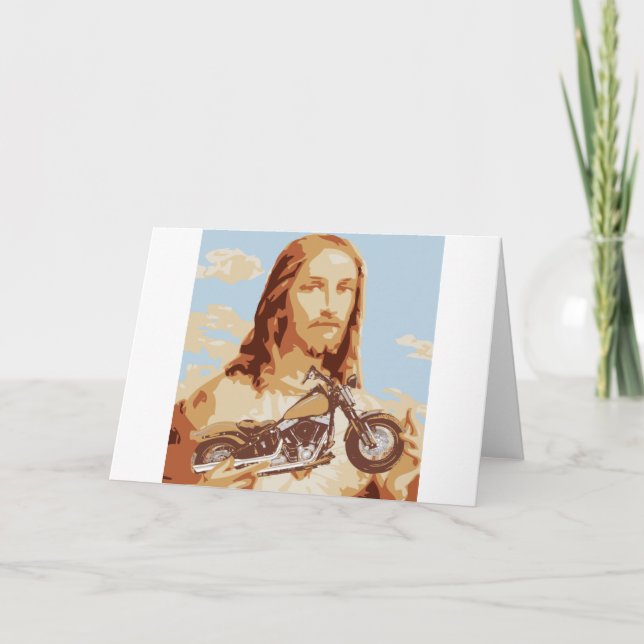 Cartes Pour Fêtes Annuelles Amour de Jésus Harley (Devant)
