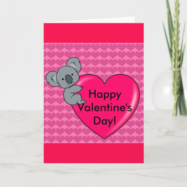 Cartes Pour Fêtes Annuelles Amour de koala (Devant)