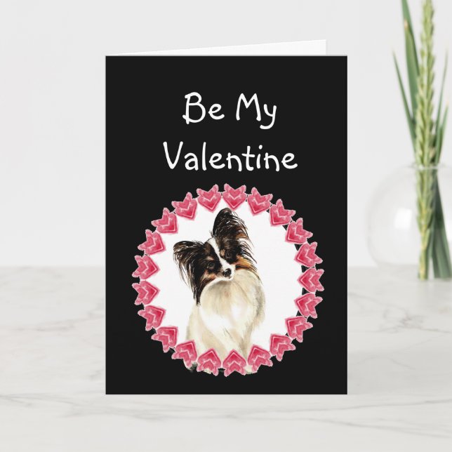 Cartes Pour Fêtes Annuelles Amour de la cause I Woof vous Papillon Valentine (Devant)