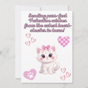 Cartes Pour Fêtes Annuelles Amour de l'Express avec un thème kitten qui fond l